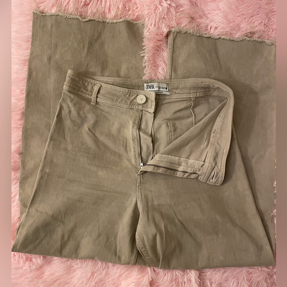 the marine straight zara pants